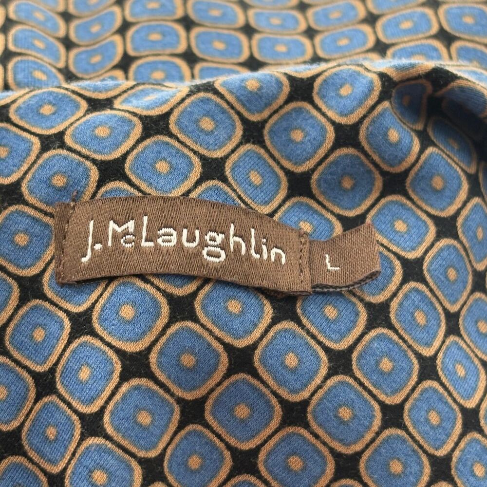 J. McLaughlin Blue Black Turnberry Devonshire Bainbridge Cloth Dress - Picture 8 of 10